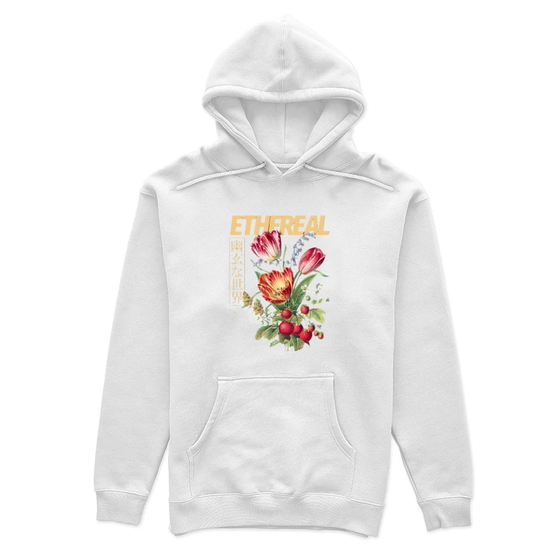 Ätherische Blumenillustration Damen Pullover Hoodie