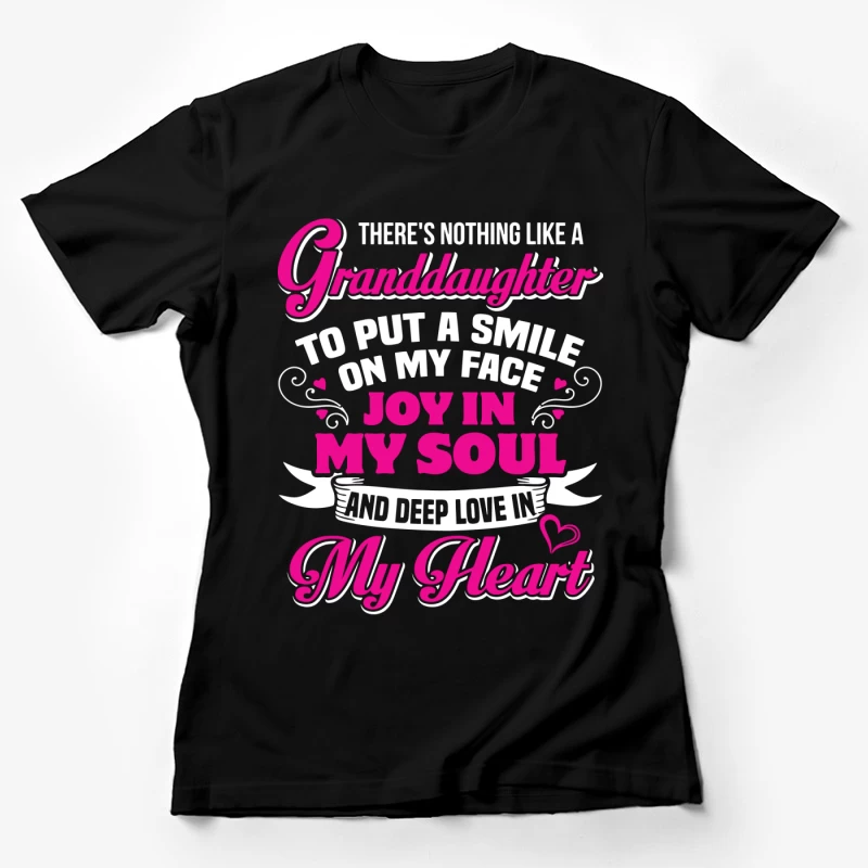 Amour et Joie d'une Petite-Fille Femme T-Shirt