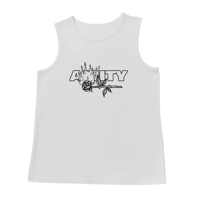 The Amity Affliction Fire Rose Male Tank Top