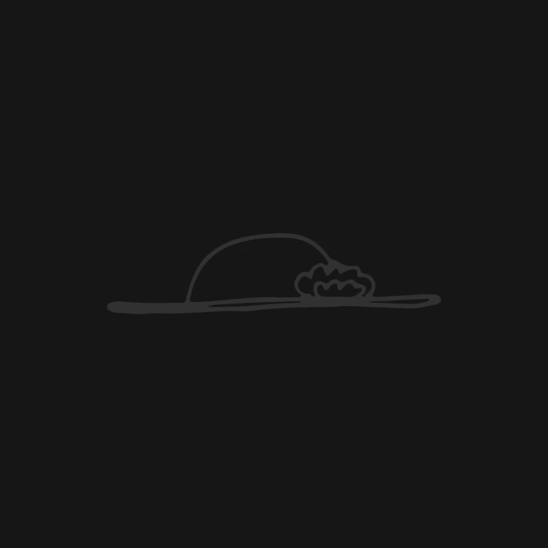 Chapeau et éléphant mystérieux Homme Manches Longues T-Shirt