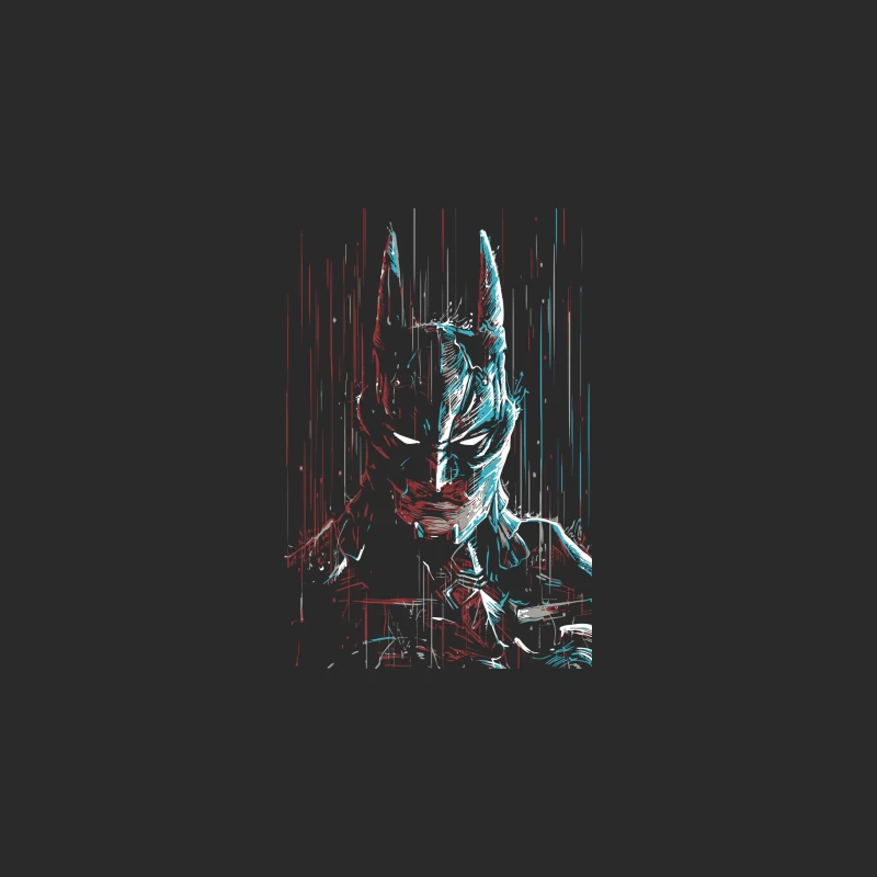 Abstract Digital Art of Batman Baseball Cap