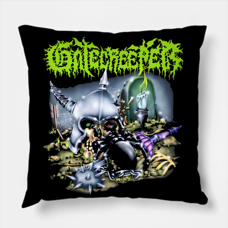 Gatecreeper Bonezoo Throw Pillow