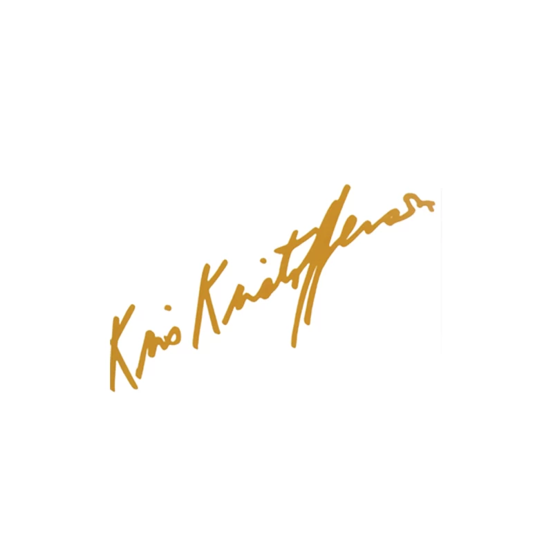 Gold Handwritten Signature Autograph Tapestry