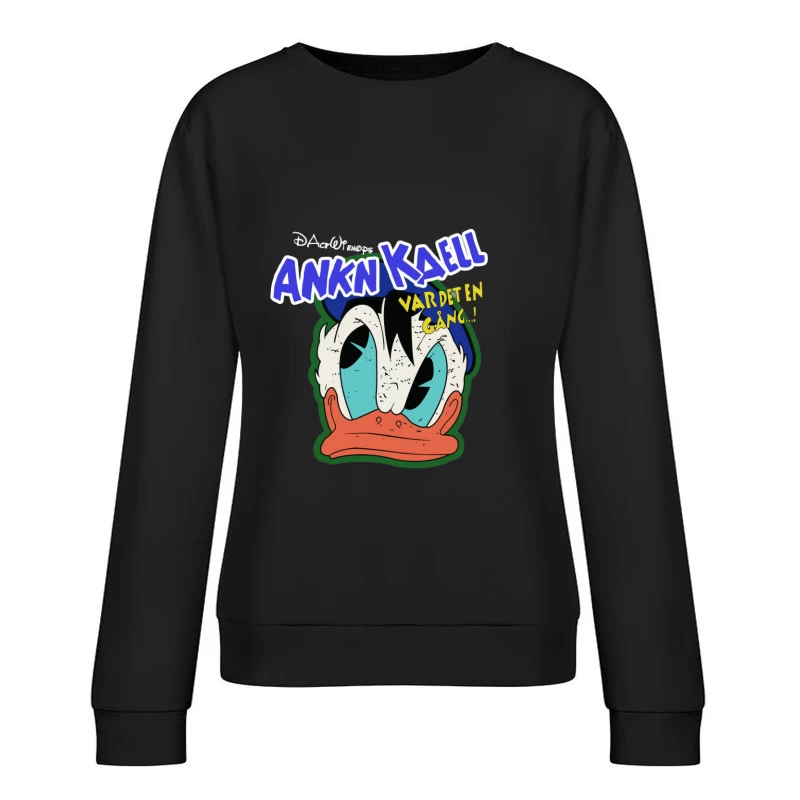 Donald Duck Comic Kunst Damen Pullover Sweatshirt