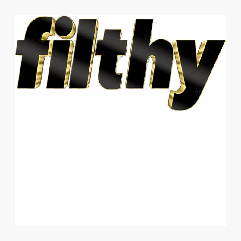 Filthy - Swag Gold Logo Typography Pin