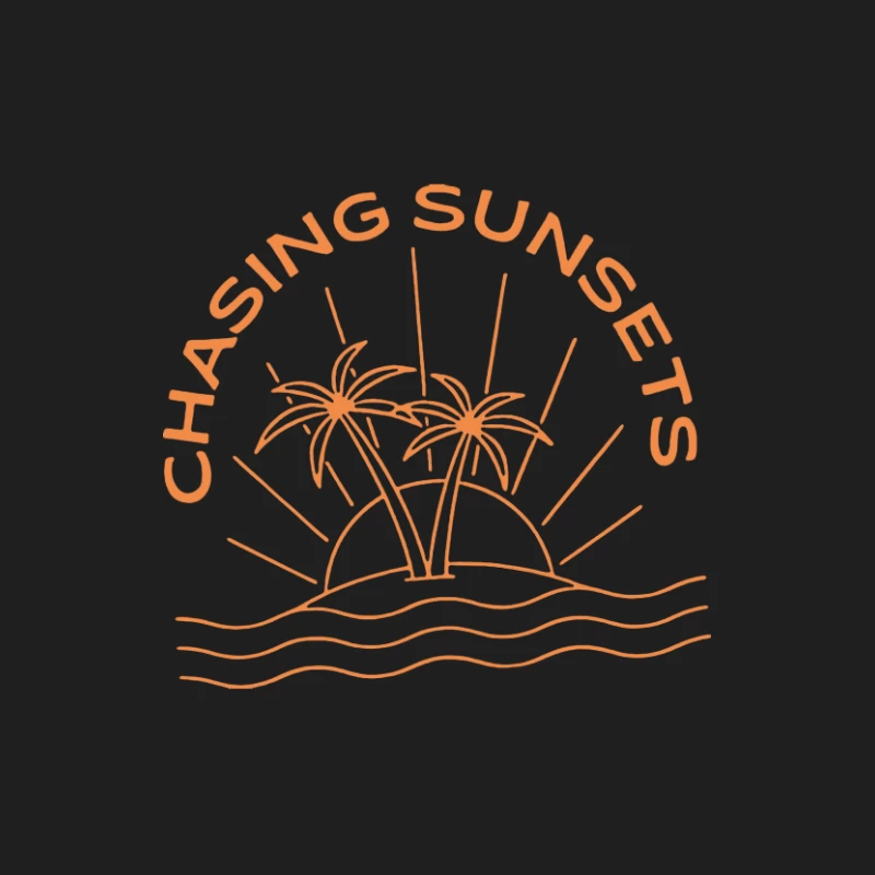 Palmen bei Sonnenuntergang Herren Tanktops