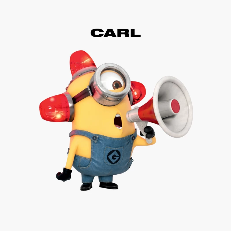 Carl the Minion with Megaphone from Despicable Me Cotton Tote Bag