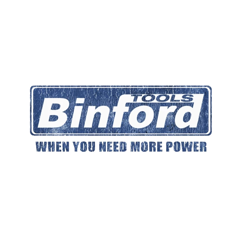 Vintage Binford Tools Power Equipment Logo with Slogan Mouse Pad