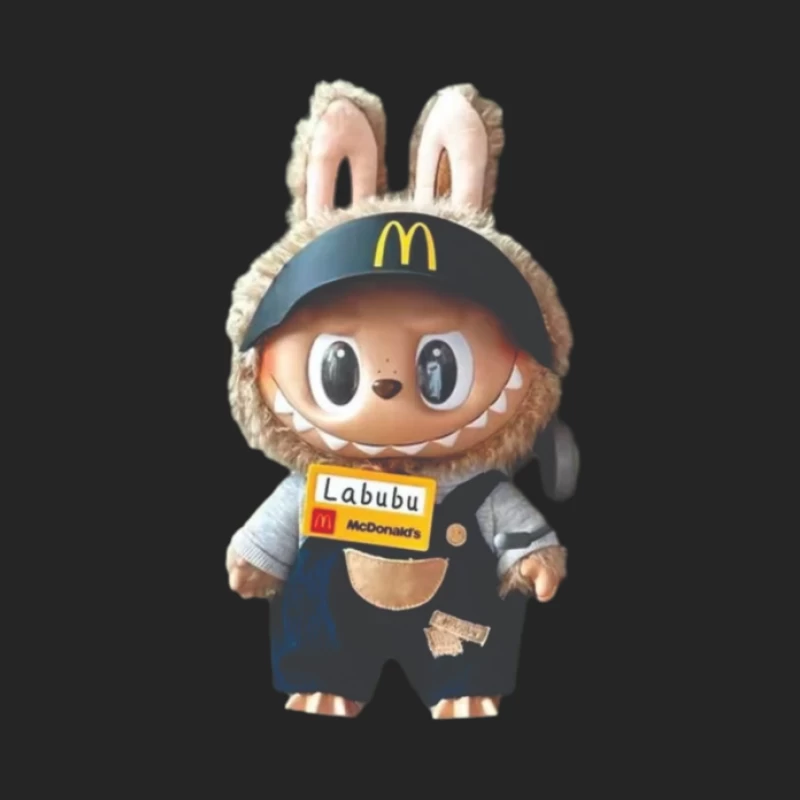 Labubu McDonalds Spielzeugfigur Damen Pullover Sweatshirt
