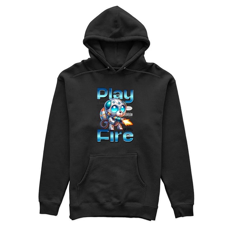 Roboter-Hund mit Flammenwerfer Damen Pullover Hoodie
