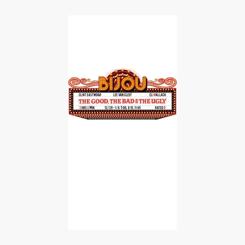The Good the Bad & The Ugly Marquee iPhone Case