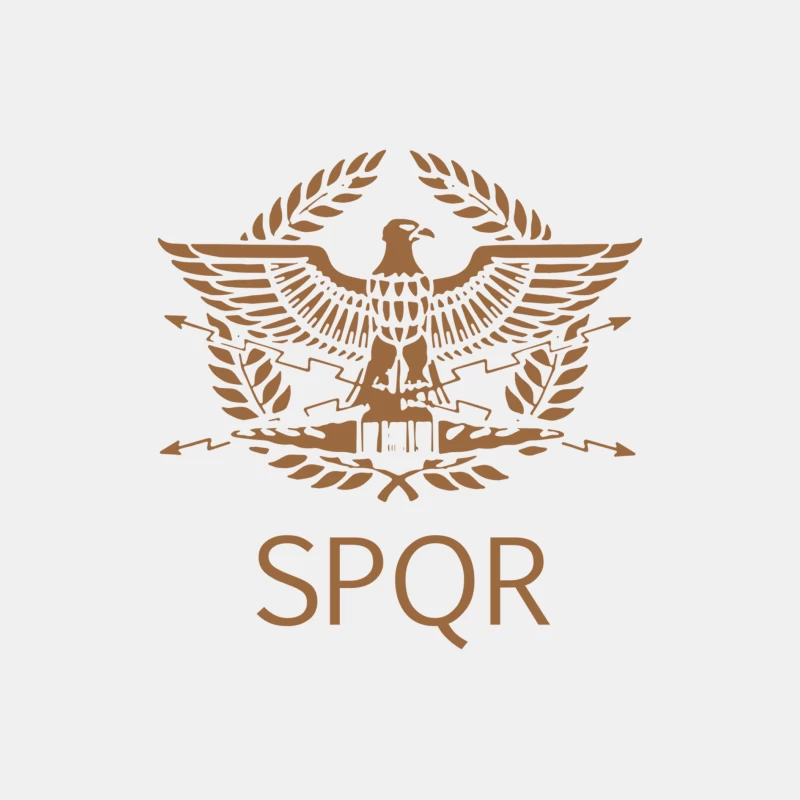 Roman Eagle Emblem with SPQR Inscription Male Tank Top