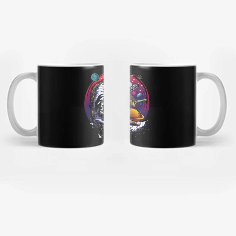 Pizza in the Cosmos: Delight for an Astronaut Coffee Mug