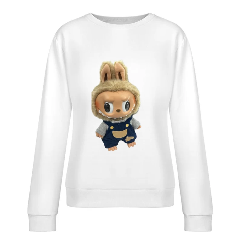 Niedlicher Tier-Plüsch mit Overall Damen Pullover Sweatshirt