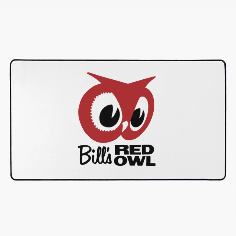 Bill's Red Owl Vintage Restaurant Logo Desk Mat