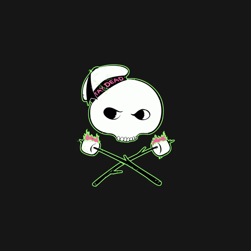 Punk Skull with Tax Dead Crossbones Logo Desk Mat
