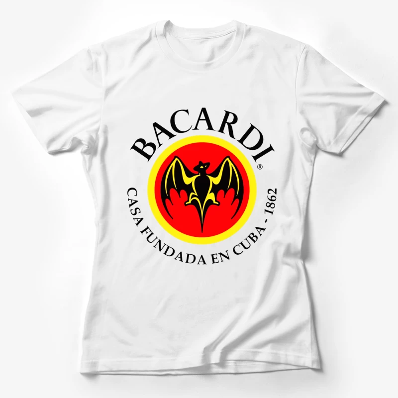 Bacardi Rum's Historic Cuban Bat Logo Female T-Shirt