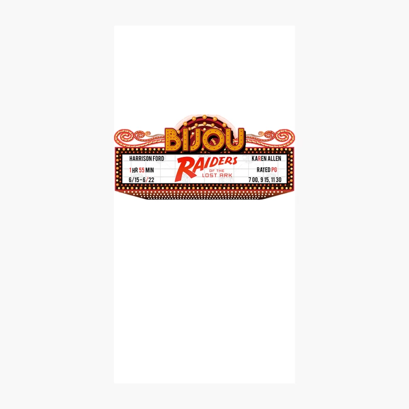 Raiders of the Lost Ark Marquee iPhone Case