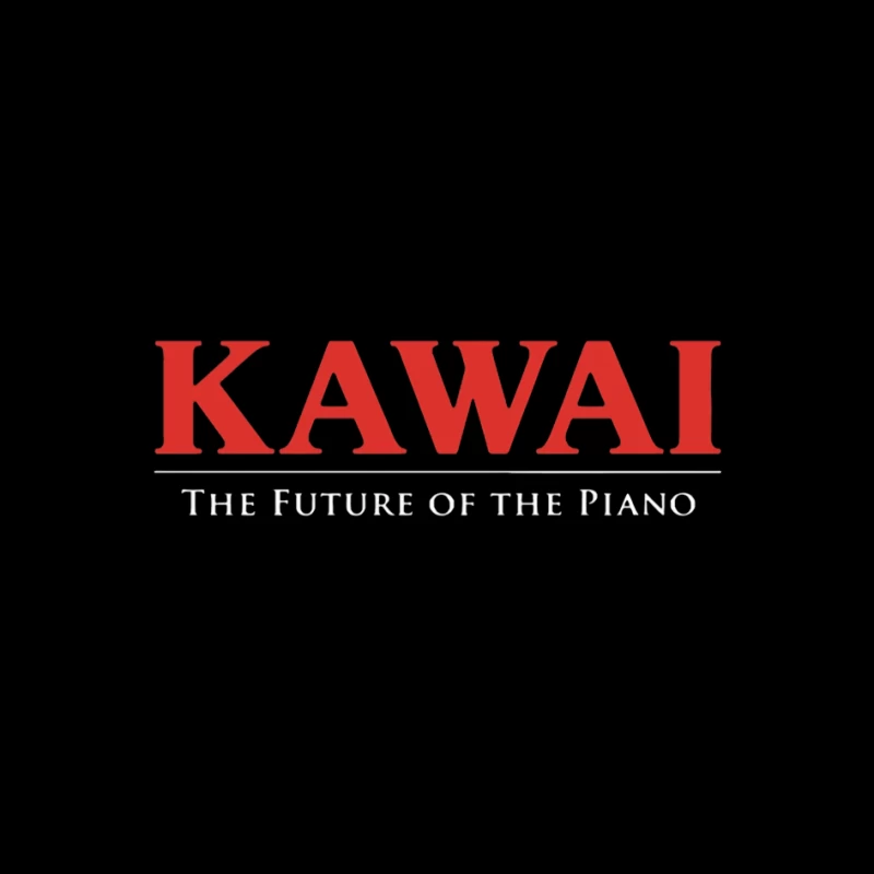 Kawai Piano Brand Logo with Slogan "The Future of the Piano" Pin