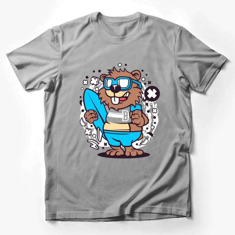 Castor surfeur avec lunettes Homme T-Shirt