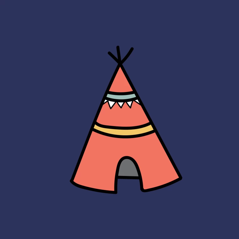 Tente tipi colorée Femme T-Shirt