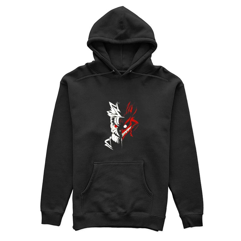 Halb Mensch, halb Dämon Kunstwerk Damen Pullover Hoodie