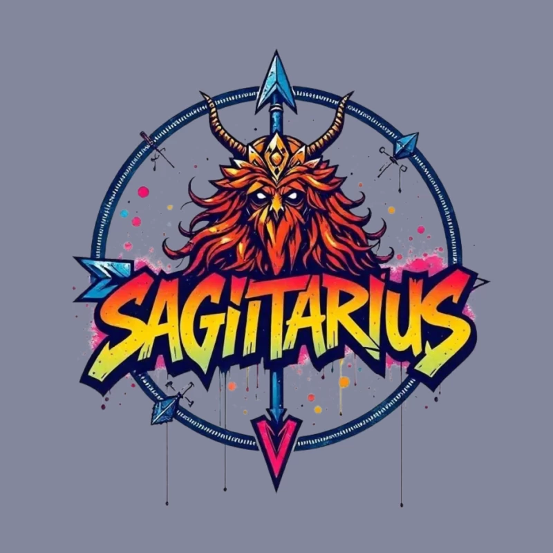 Sagittarius Zodiac Sign Illustration Pin