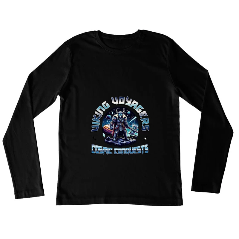 Conquêtes Cosmiques des Navigateurs Vikings Femme Manches Longues T-Shirt