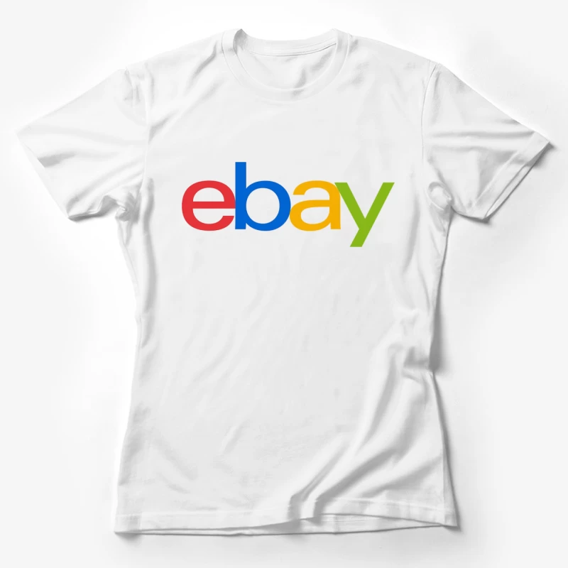 eBay Official Multicolored Logo Female T-Shirt