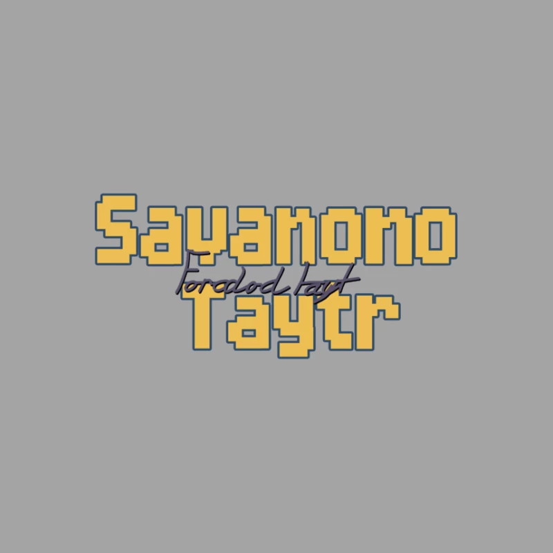 Blockschrift Design mit kreativer Typografie Herren T-Shirt
