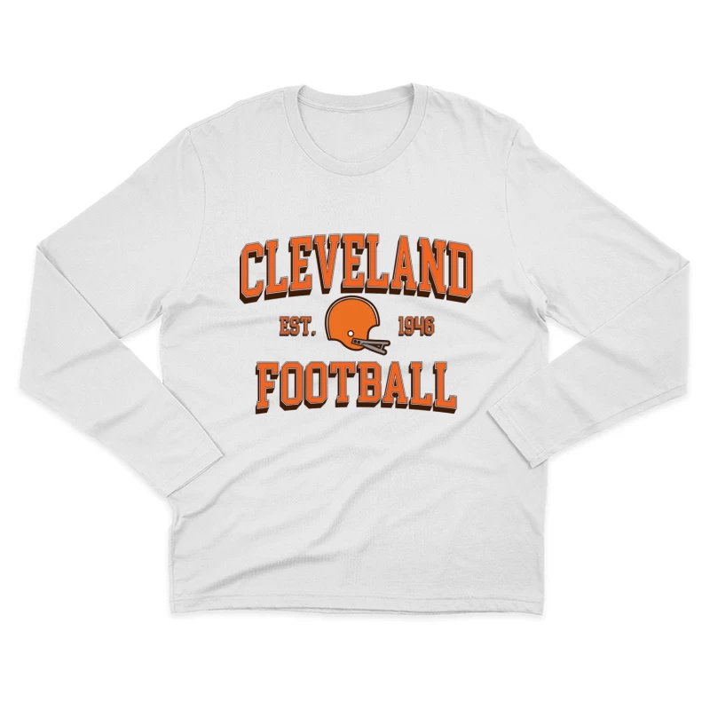 Cleveland Browns NFL Football Team Vintage Logo Est. 1946 Male Long Sleeve T-Shirt