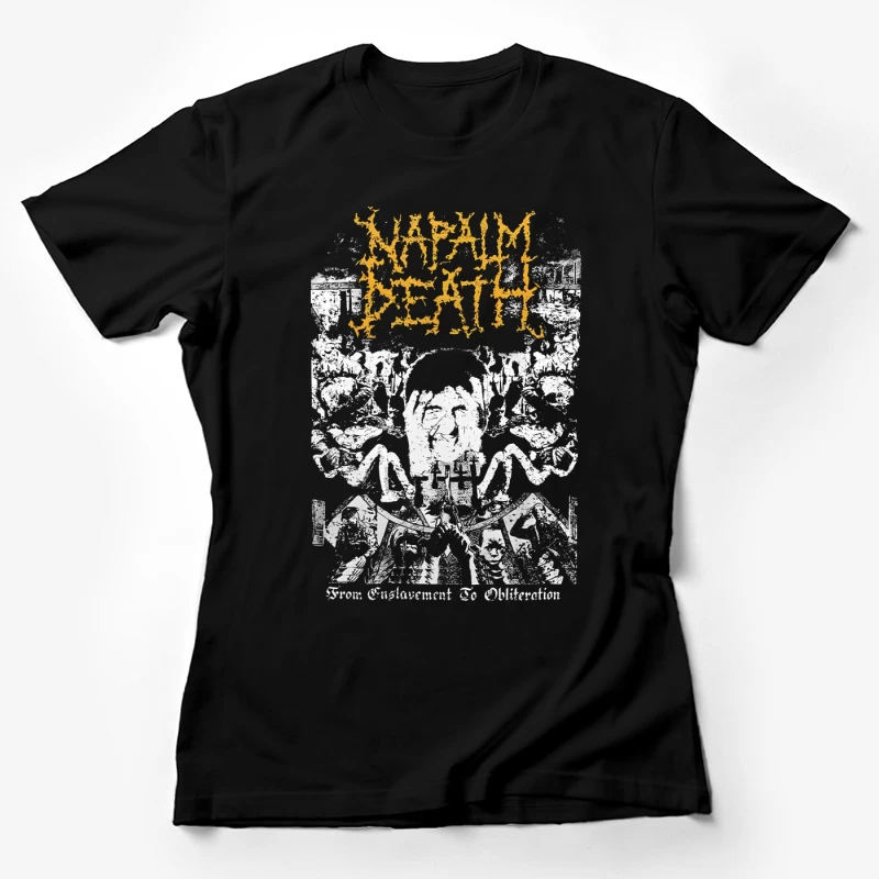 Napalm Death From Enslavement to Obliteration Female T-Shirt