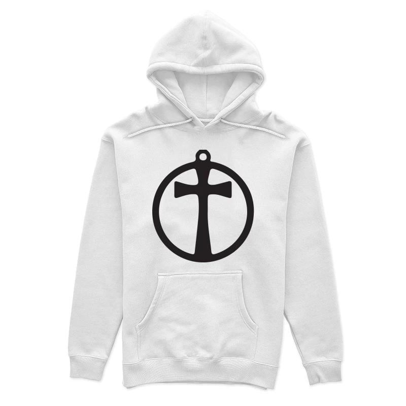 Croix dans un cercle Femme Sweat à capuche