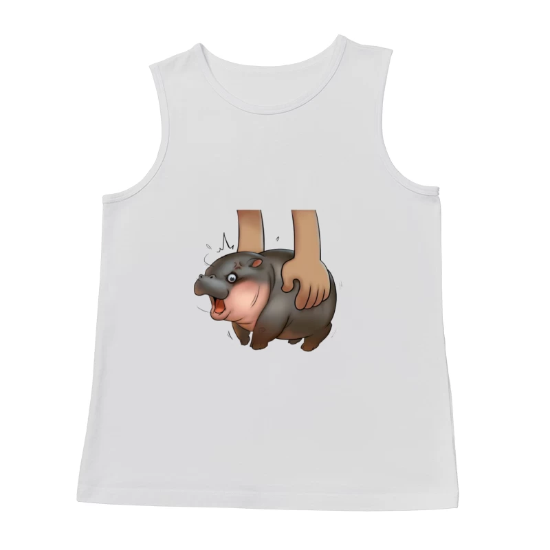 Adorable hippopotame porté Homme Débardeur