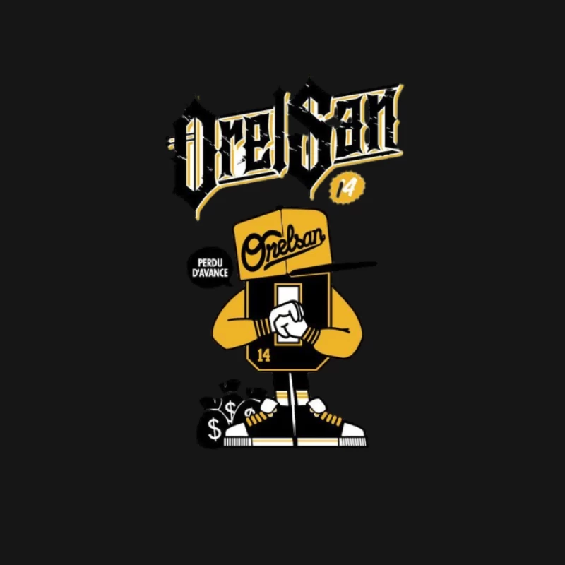 Moderne Streetwear Illustration Herren T-Shirt