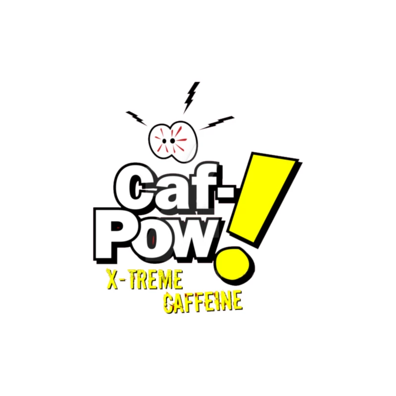Vintage TV Caf Pow Throw Pillow
