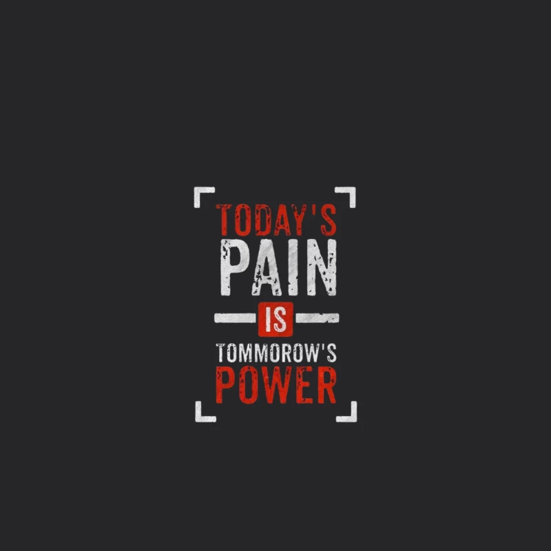 Inspirational Quote on Pain and Power Mouse Pad