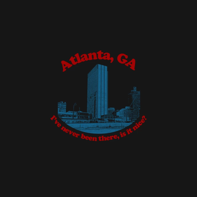 Atlanta, Georgia   Retro Humor Tourism Design Desk Mat