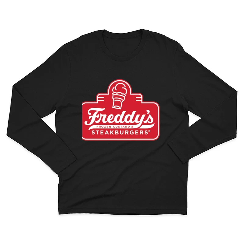 Freddy's Frozen Custard & Steakburgers Restaurant Logo Male Long Sleeve T-Shirt