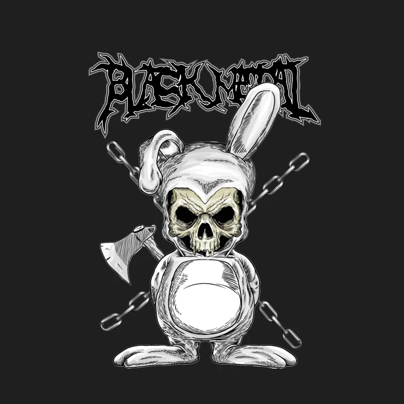 Düstere Schädelhase Illustration Herren Tanktops