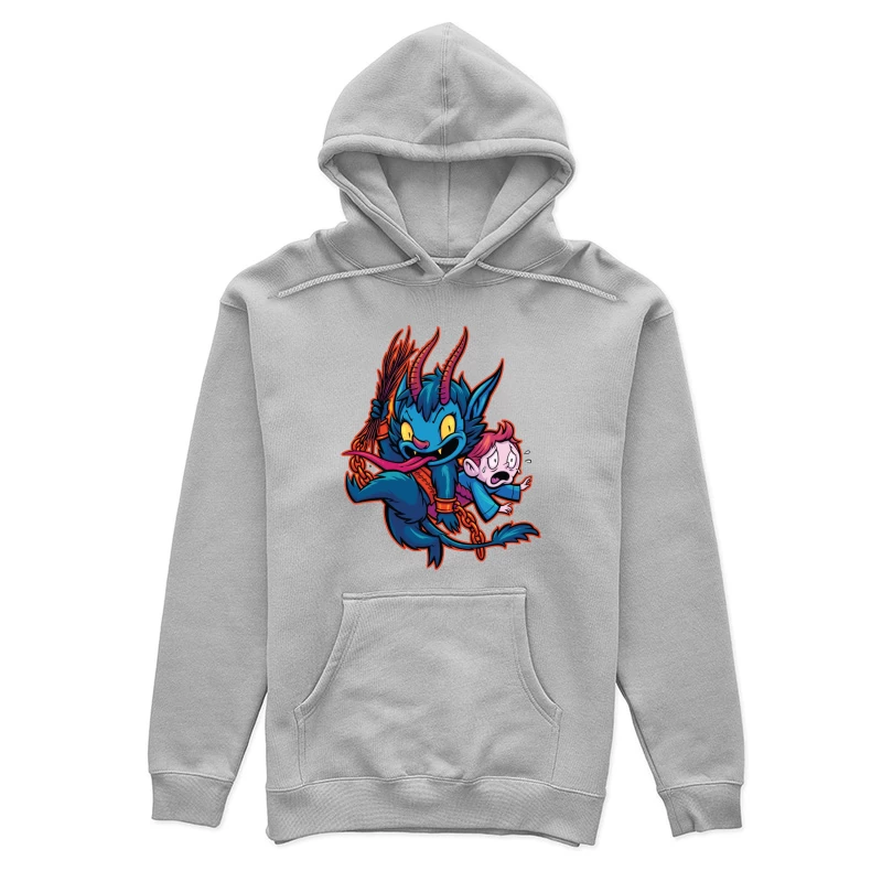 Playful Demon with a Child Female Pullover Hoodie