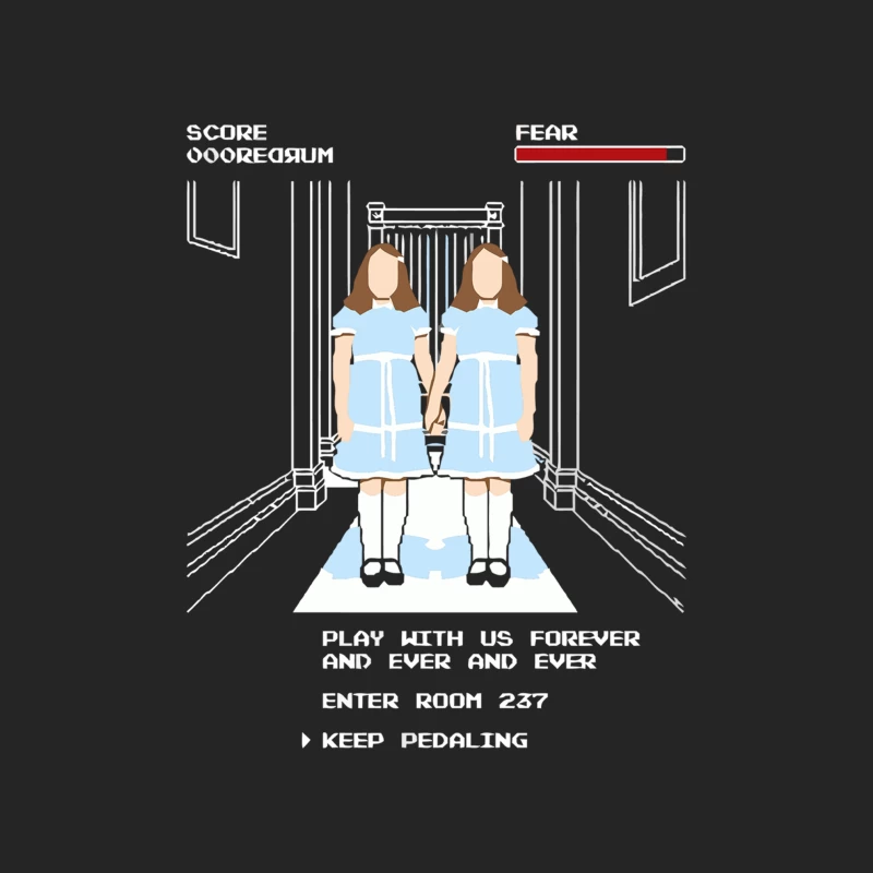 Creepy Twins in Hallway: The Shining Horror Movie Reference Female Pullover Sweatshirt