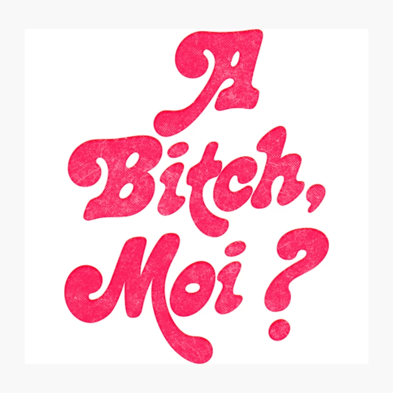 A Bitch, Moi Throw Pillow