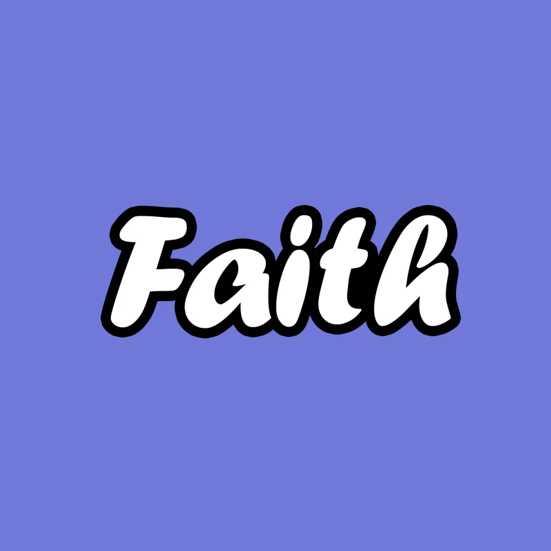 Word Art: Faith Throw Pillow