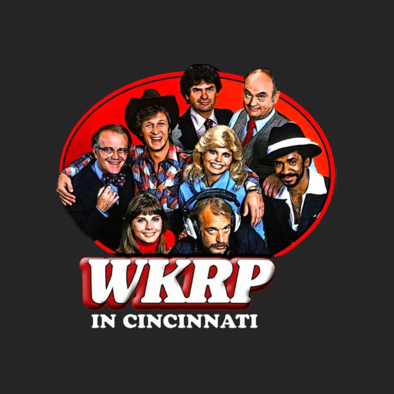 WKRP in Cincinnati skyline logo 2 Male Pullover Sweatshirt