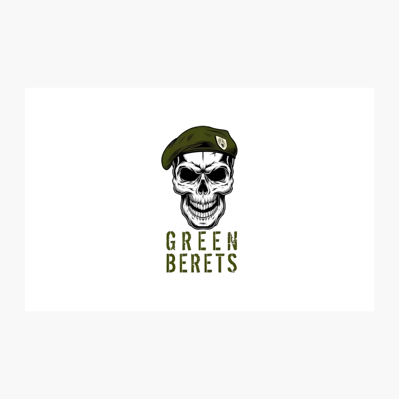 Green Berets Special Forces Skull Emblem Travel Mug