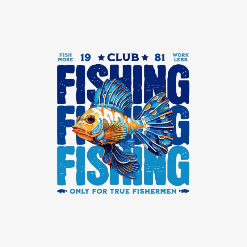 Design de poisson pour club de pêche Homme Sweat-shirt à enfiler