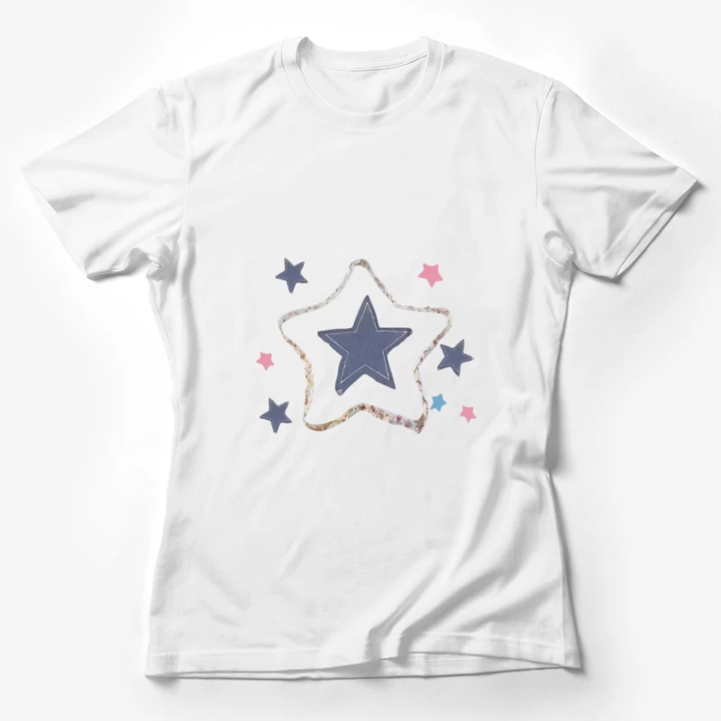 Design di stelle colorate Maglietta Donna