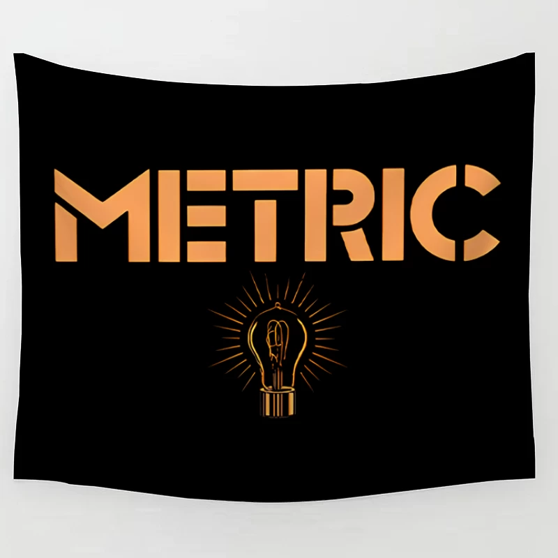 Metric Fantasies Lightbulb Tapestry