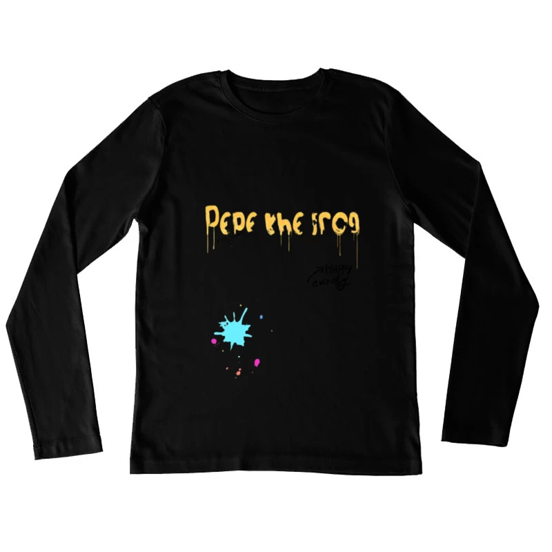 Pepe la Rana Arte Graffiti Maglietta maniche lunghe Donna